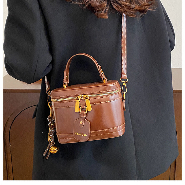 Women’s Premium Vintage Bucket Bag - Retro Chic Top Handle Crossbody Purse for Stylish Casual Use