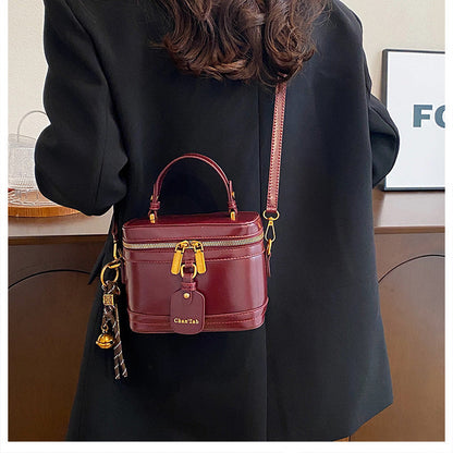 Women’s Premium Vintage Bucket Bag - Retro Chic Top Handle Crossbody Purse for Stylish Casual Use