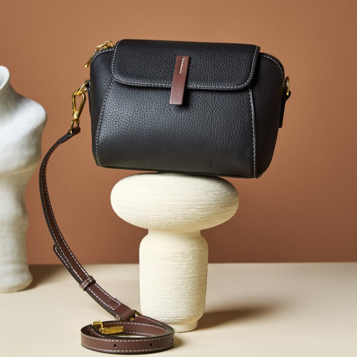 Women’s Heritage Satchel - Full-Grain Leather Convertible Shoulder Bag with Optimized Capacity & Timeless Architecture