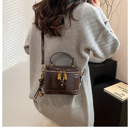 Women’s Premium Vintage Bucket Bag - Retro Chic Top Handle Crossbody Purse for Stylish Casual Use