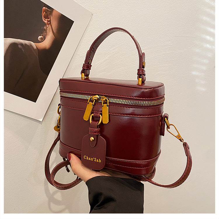 Women’s Premium Vintage Bucket Bag - Retro Chic Top Handle Crossbody Purse for Stylish Casual Use