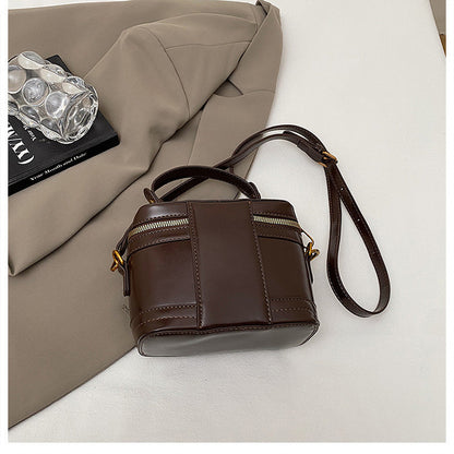 Women’s Premium Vintage Bucket Bag - Retro Chic Top Handle Crossbody Purse for Stylish Casual Use