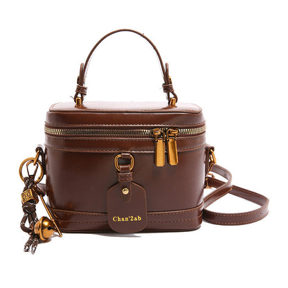 Women’s Premium Vintage Bucket Bag - Retro Chic Top Handle Crossbody Purse for Stylish Casual Use