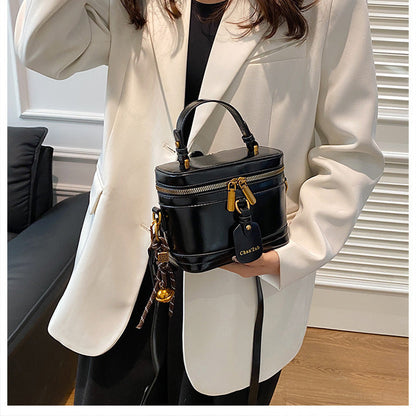 Women’s Premium Vintage Bucket Bag - Retro Chic Top Handle Crossbody Purse for Stylish Casual Use