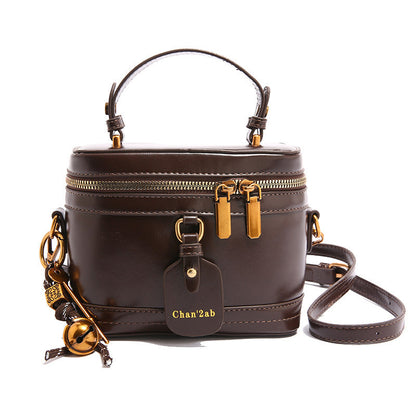 Women’s Premium Vintage Bucket Bag - Retro Chic Top Handle Crossbody Purse for Stylish Casual Use